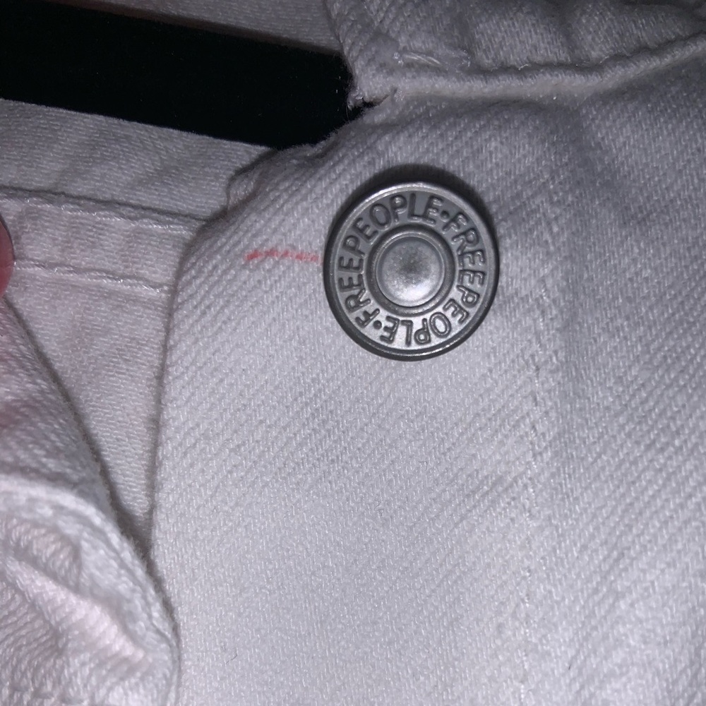 White Jean Jacket Free People - Picture 7 of 7